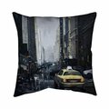 Begin Home Decor 26 x 26 in. New York in the Dark-Double Sided Print Indoor Pillow 5541-2626-CI374